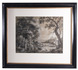 Spectacular wooded landscape drawing by Simon de Vlieger