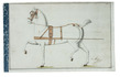 67 drawings of horses in harness, drawn by a leading Imperial harness maker as a sample book