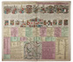 Hand-coloured heraldic chart of German nobility and clergy
