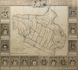 Topographical wall map of the Dutch (polder) district Vijfheerenlanden, <BR>including the very rare engraved borders with coats of arms